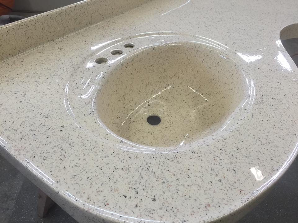 Faux Granite Sink Counter