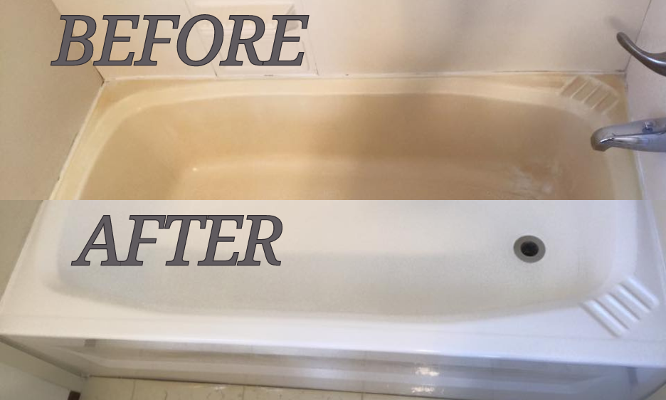 Fiberglass Tub Before and After